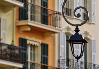 decorative street lamp in the city