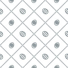 Seamless pattern with decorated eggs.