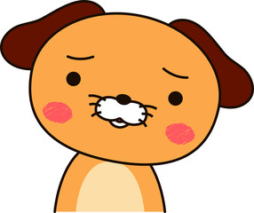 Dog expression Be troubled