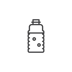 Drinking water bottle outline icon. linear style sign for mobile concept and web design. simple line vector icon. Plastic bottle symbol, logo illustration. Pixel perfect vector graphics