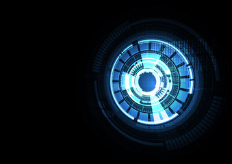 Technological intelligent interface connection system abstract background vector