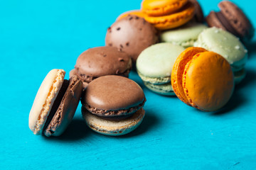 Assortment of macaron cookies