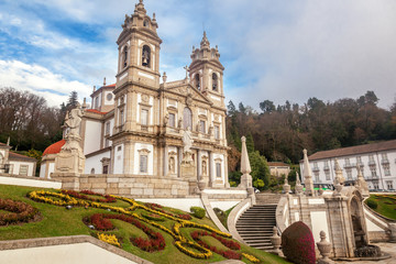 Sanctuary of Bom Jesus do Monte. Popular landmark and pilgrimage site in northern Portugal.