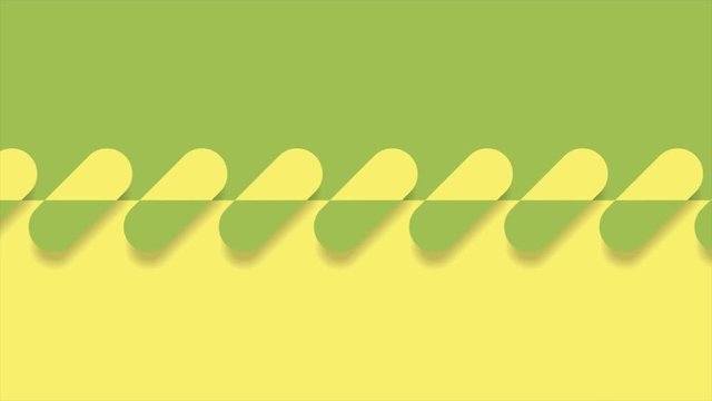 Abstract green and yellow geometric minimal motion design. Seamless looping. Video animation Ultra HD 4K 3840x2160