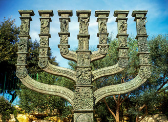Menorah by Knesset, Jerusalem