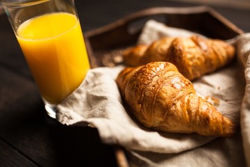 Fresh butter croissants