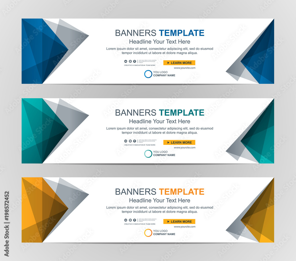 Wall mural abstract web banner design background or header templates