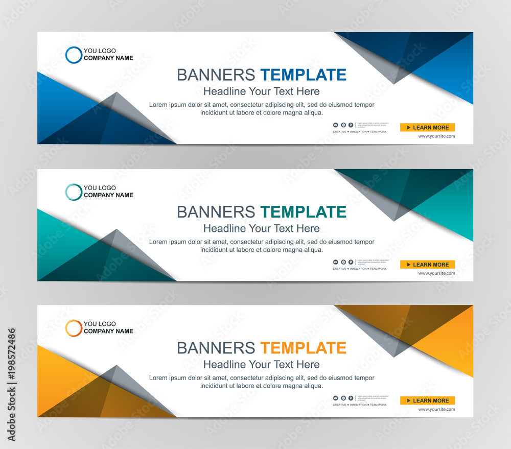 Wall mural abstract web banner design background or header templates