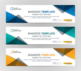 Abstract Web banner design background or header Templates