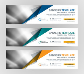 Abstract Web banner design background or header Templates