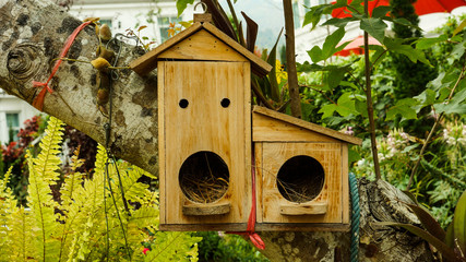 Classic wooden mail box