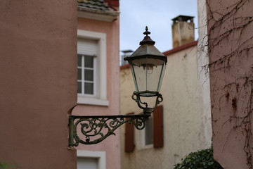 Fototapeta na wymiar Street light / Vintage street lamp close-up