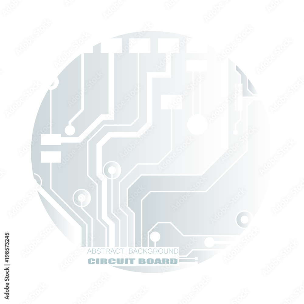 Poster vector circuit board illustration. abstract technology. microchip background.