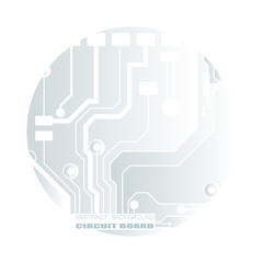 Vector circuit board illustration. Abstract technology. Microchip background.