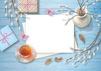 Spring Top View Background