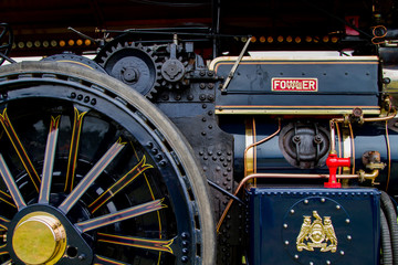 Fototapeta premium The mechanics of a steam engine 