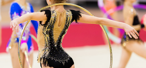 Rhythmic gymnastics competition - blurred © Dusan Kostic