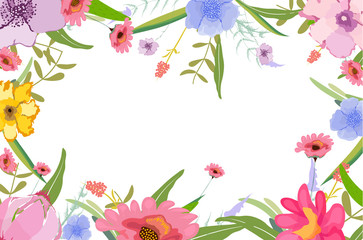 Candy flowers background design