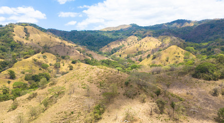 Fototapeta premium Luftbild: Berglandschaft Costa Rica