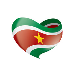 Suriname flag, vector illustration