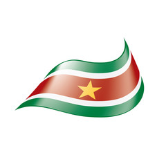 Suriname flag, vector illustration