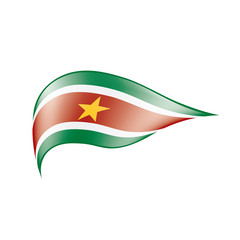 Suriname flag, vector illustration