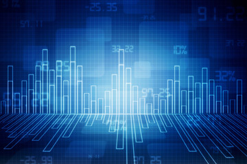 2D Digital Abstract Business Networking background