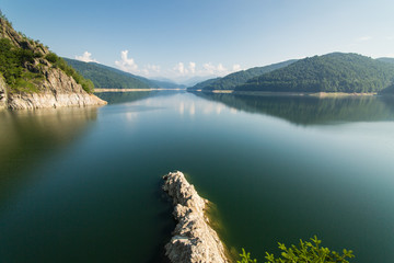 Famous romanian landscape: Dam lake Vidraru, in Romania © bartoshd