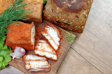 lard in red pepper.