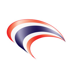 Naklejka premium Thailand flag, vector illustration