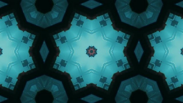 Seamless and colorful motion graphics looped. Colorful Kaleidoscopic Video Background. Suited for VJ's software, video mixes, night clubs, events and video mapping shows.