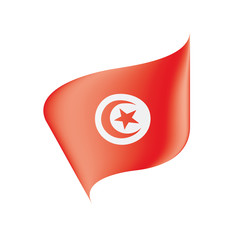 Tunisia flag, vector illustration