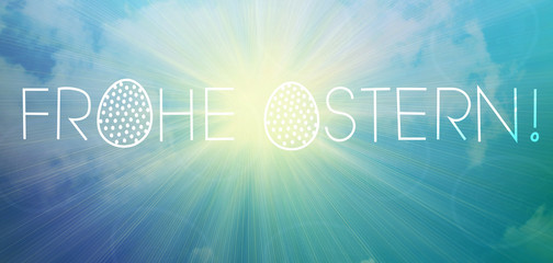 frohe ostern text schrift