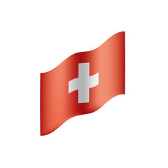 Switzerland flag, vector illustration