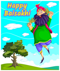 illustration of happy baisakhi