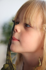Portrait of cute young girl