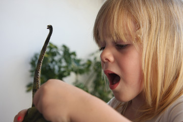 Portrait of cute young girl