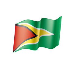Guyana flag, vector illustration