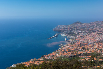 Funchal city on the Madeira island, Portugal