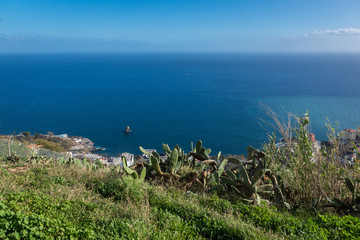 Atlantic ocean near Funchal city on the Madeira island, Portugal