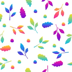 Stof per meter Vlinders Abstracte regenboog naadloze patroon achtergrond. Moderne futuristische illustratie voor ontwerpkaart, feestuitnodiging, behang, vakantiepapier, stof, tasafdruk, t-shirt, workshopreclame enz