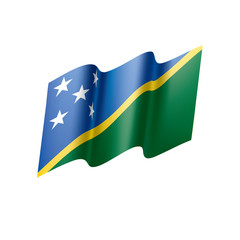 Solomon Islands flag, vector illustration