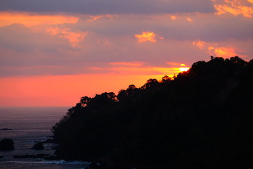 Amazing sunset in Costa Rica