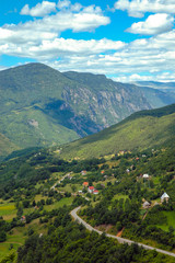 Naklejka na ściany i meble Tara canyon, Montenegro