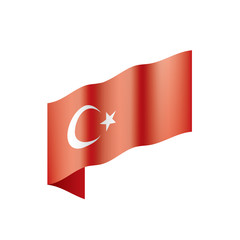Turkey flag, vector illustration
