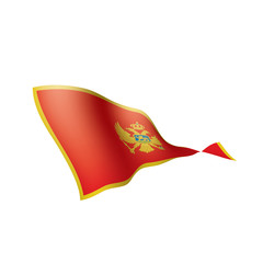 montenegro flag, vector illustration