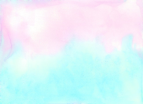 Pink And Blue Water Color Background - lubylous
