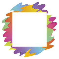 Abstract colorful frame