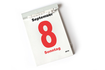 8. September 2019