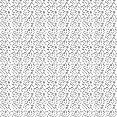 MEMPHIS STYLE SEAMLESS PATTERN. GEOMETRIC ELEMENTS 80S AND 90S DESIGN TEXTURE ON WHITE BACKGROUND.